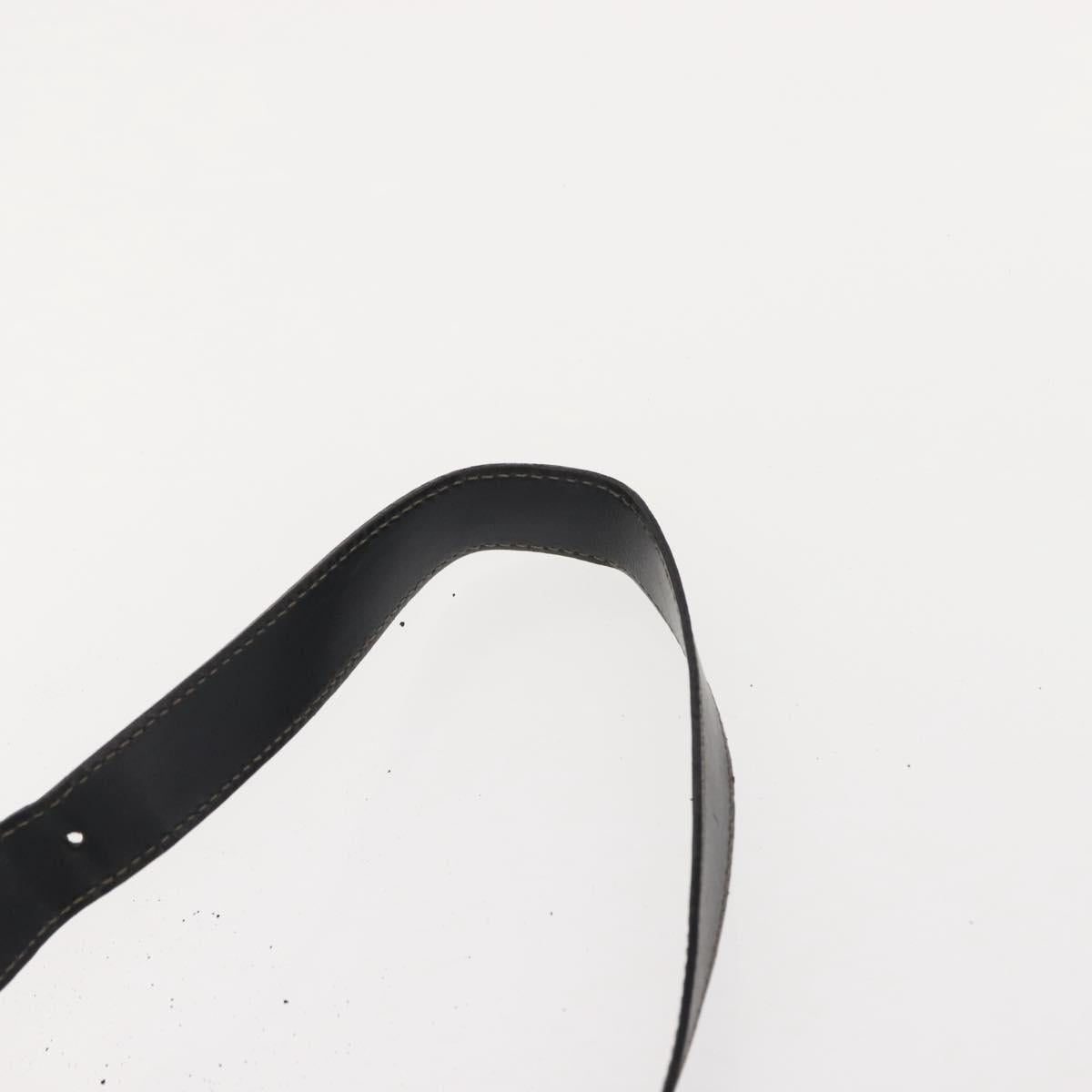 FENDI Pecan Canvas Shoulder Bag PVC Black Brown gold Auth 146873