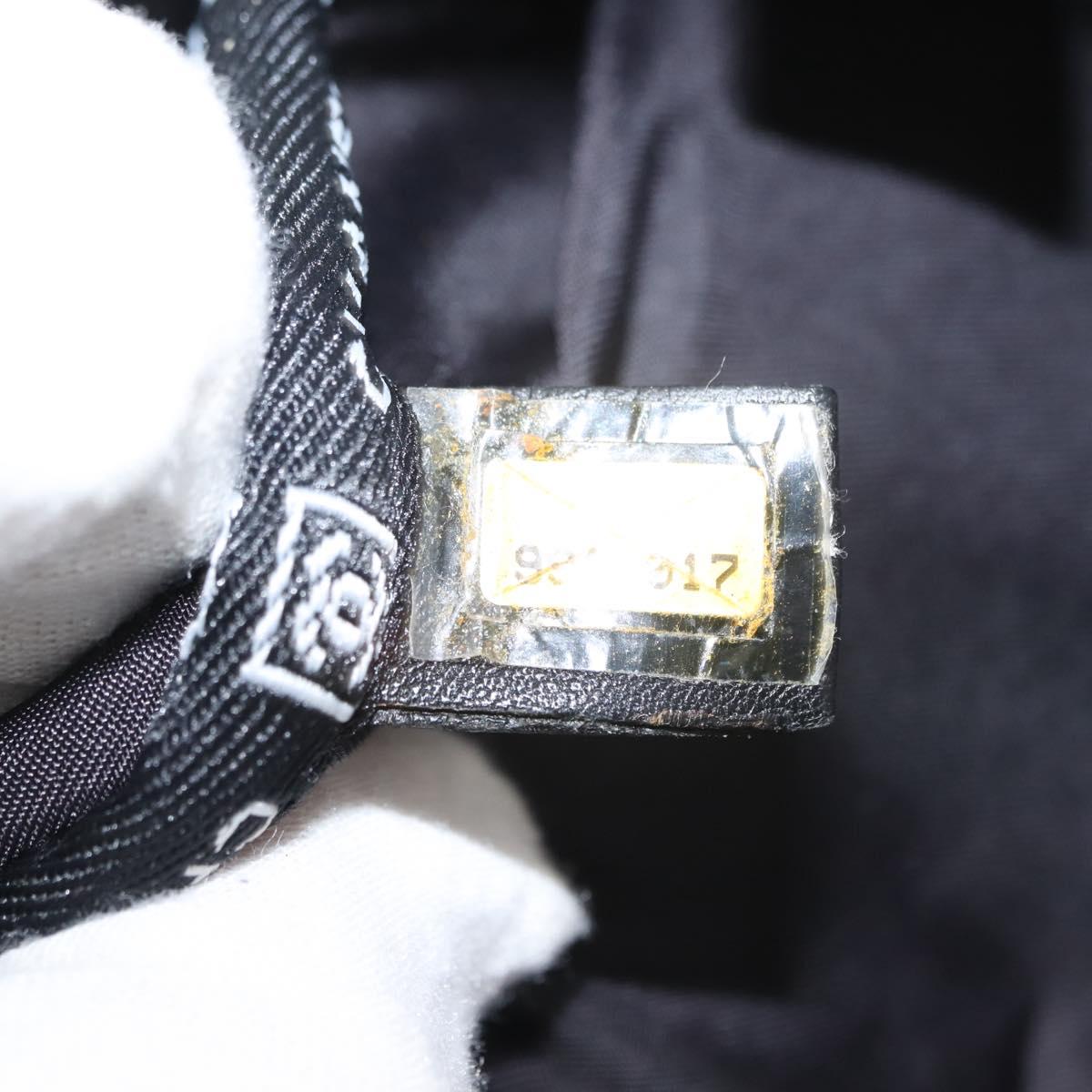 CHANEL Sports COCO Mark Shoulder Bag Canvas Beige Silver CC Auth 146878