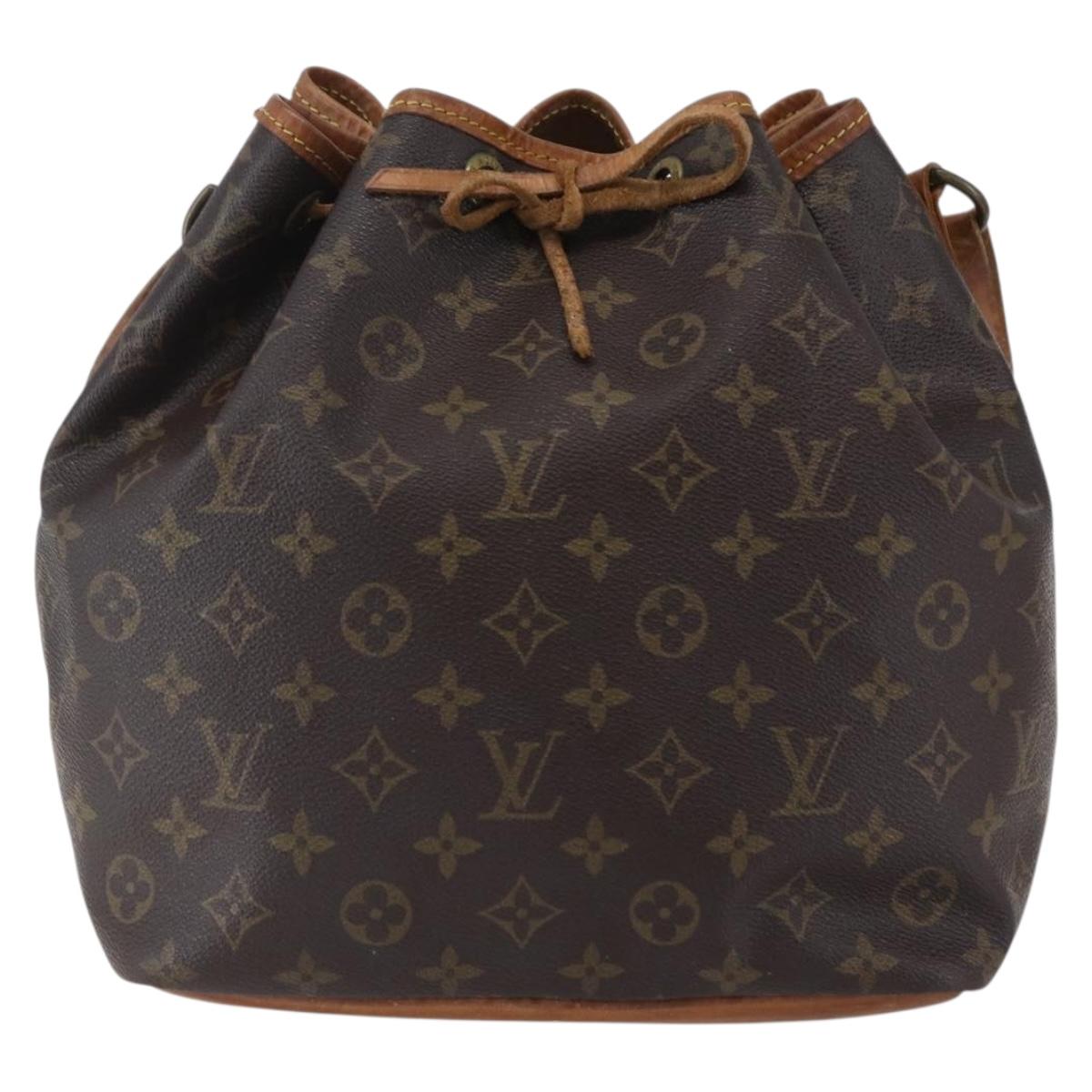 LOUIS VUITTON Monogram Petit Noe Shoulder Bag M42226 LV Auth 146890