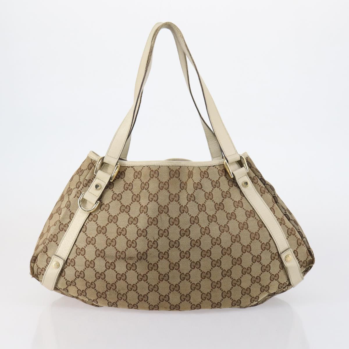 GUCCI GG Canvas Shoulder Bag 2 Set Red Gold Auth 146898
