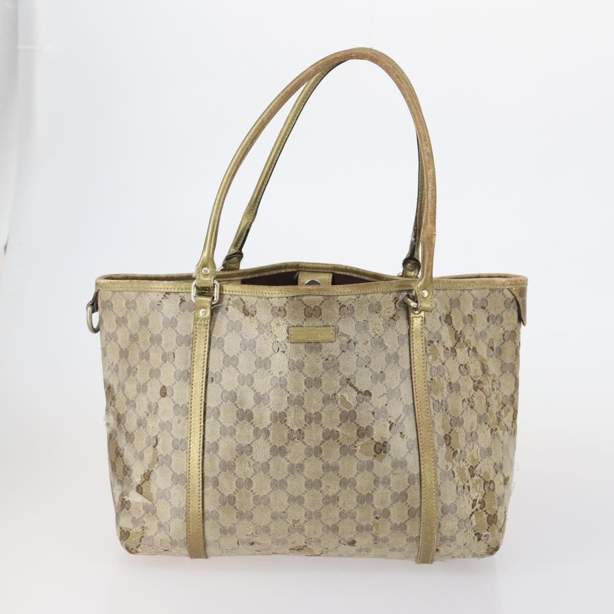 GUCCI GG Canvas Shoulder Bag 2 Set Red Gold Auth 146898