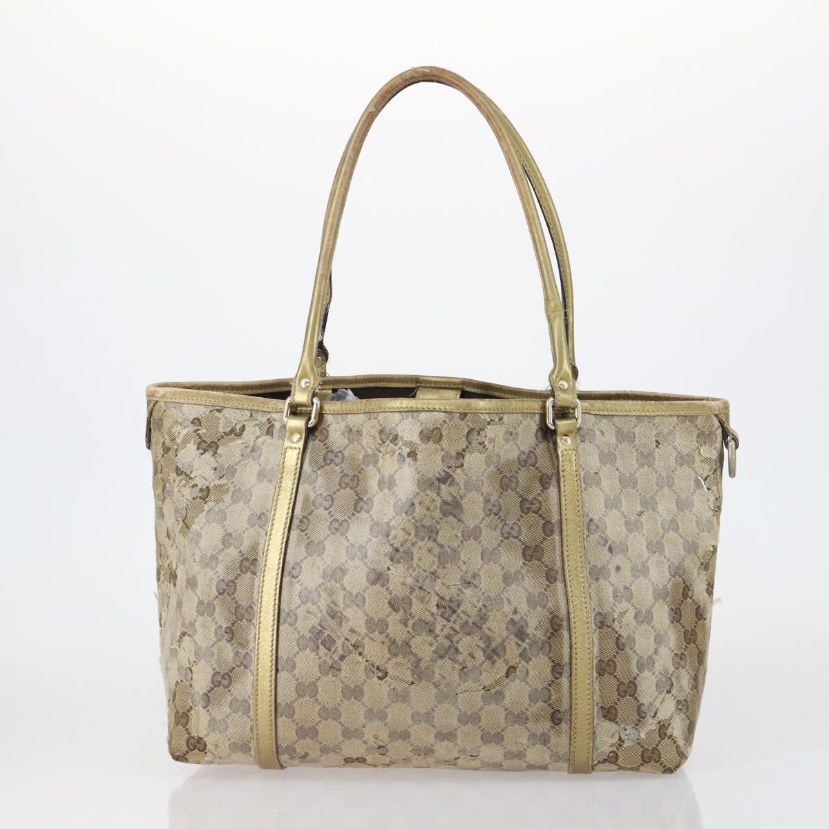 GUCCI GG Canvas Shoulder Bag 2 Set Red Gold Auth 146898