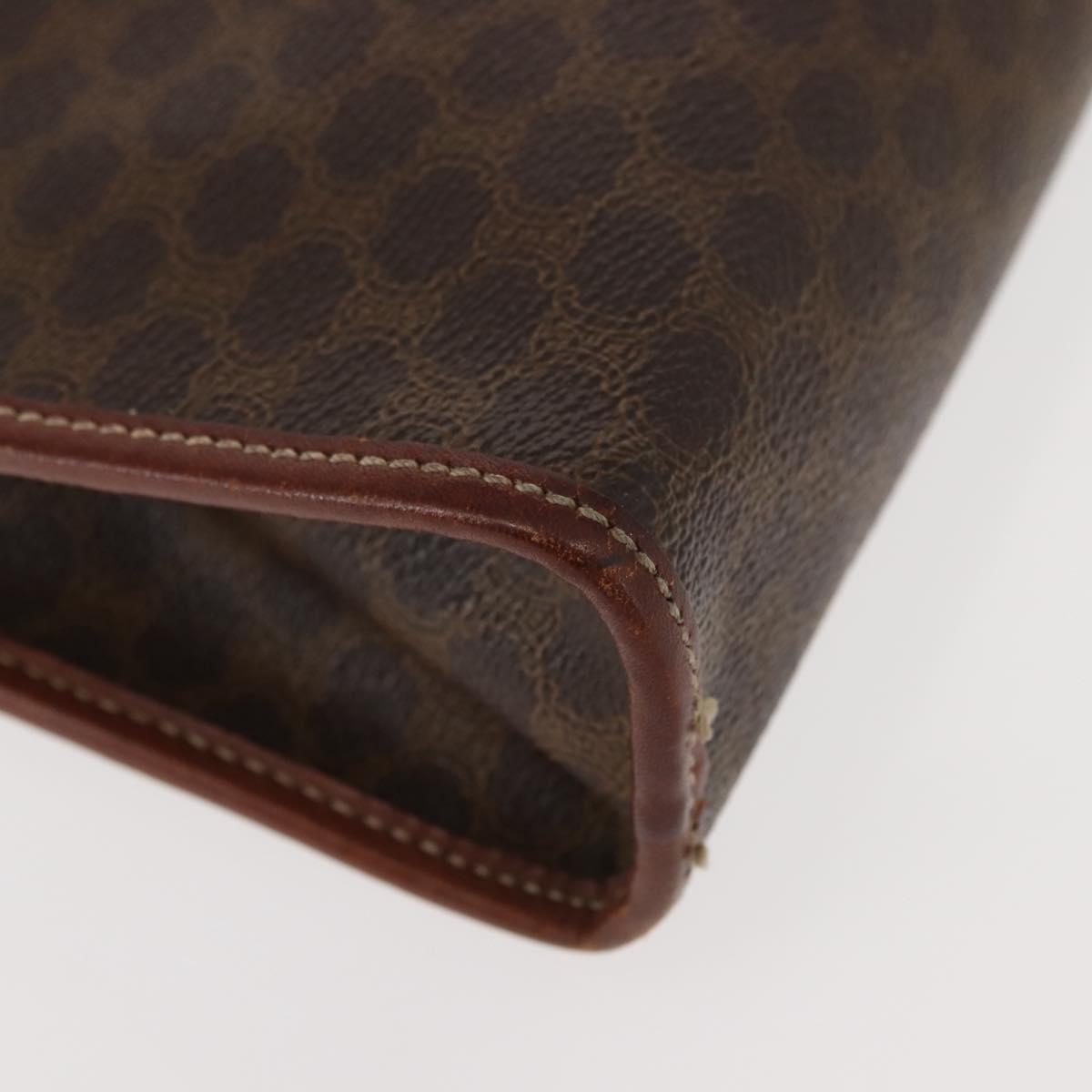 Christian Dior Celine Macadam Canvas Bag PVC Leather 2 Set Brown Navy Auth 146900