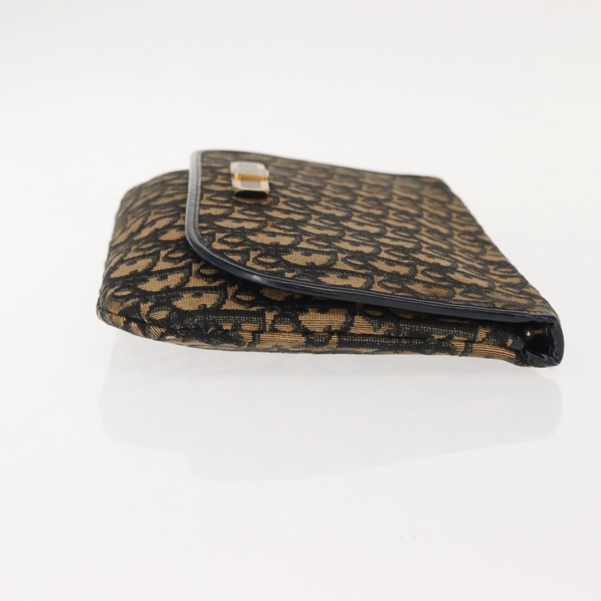 Christian Dior Celine Macadam Canvas Bag PVC Leather 2 Set Brown Navy Auth 146900