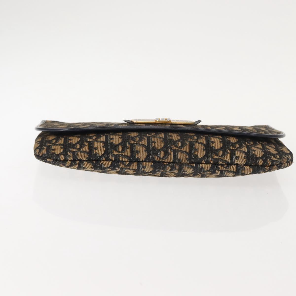 Christian Dior Celine Macadam Canvas Bag PVC Leather 2 Set Brown Navy Auth 146900