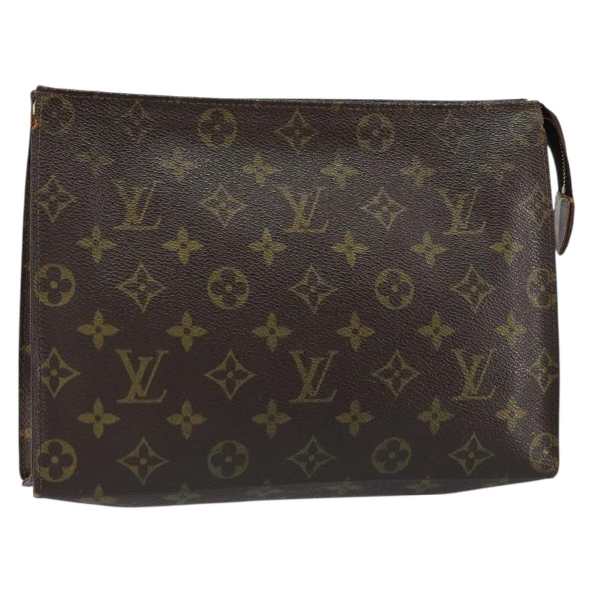 LOUIS VUITTON Monogram Poche Toilette 26 Pouch M47542 LV Auth 146902