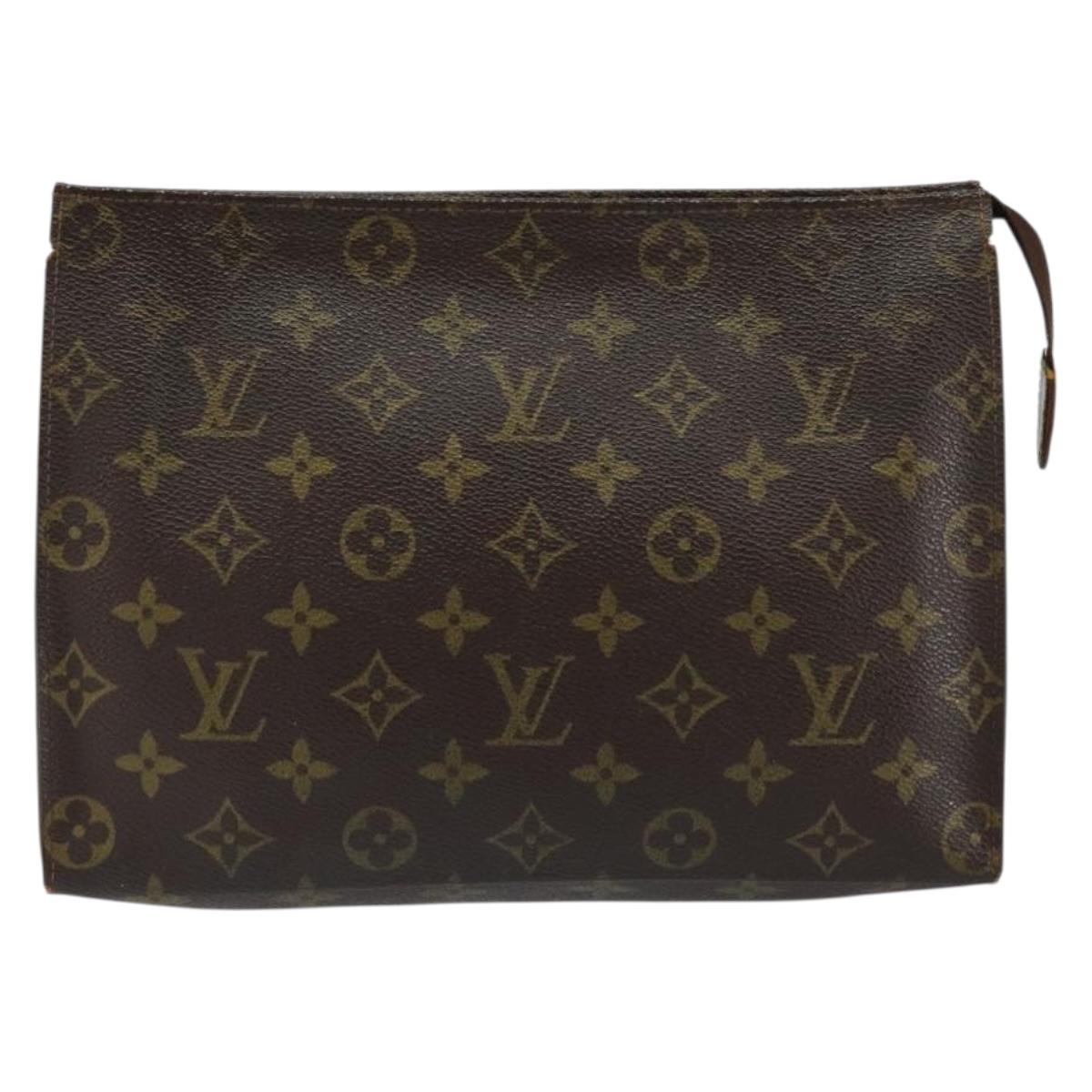 LOUIS VUITTON Monogram Poche Toilette 26 Pouch M47542 LV Auth 146902