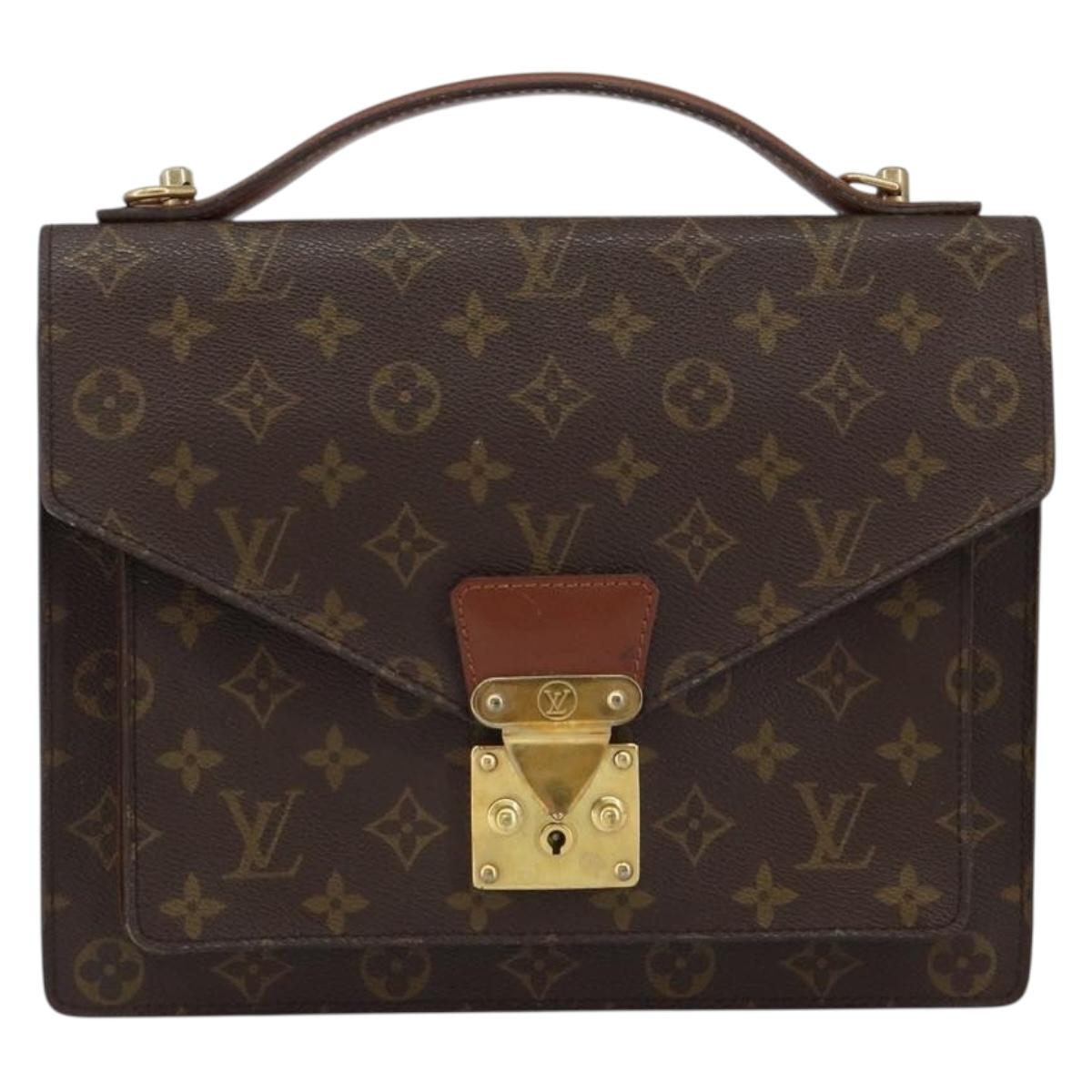 LOUIS VUITTON Monogram Monceau 28 Hand Bag M51185 LV Auth 146903