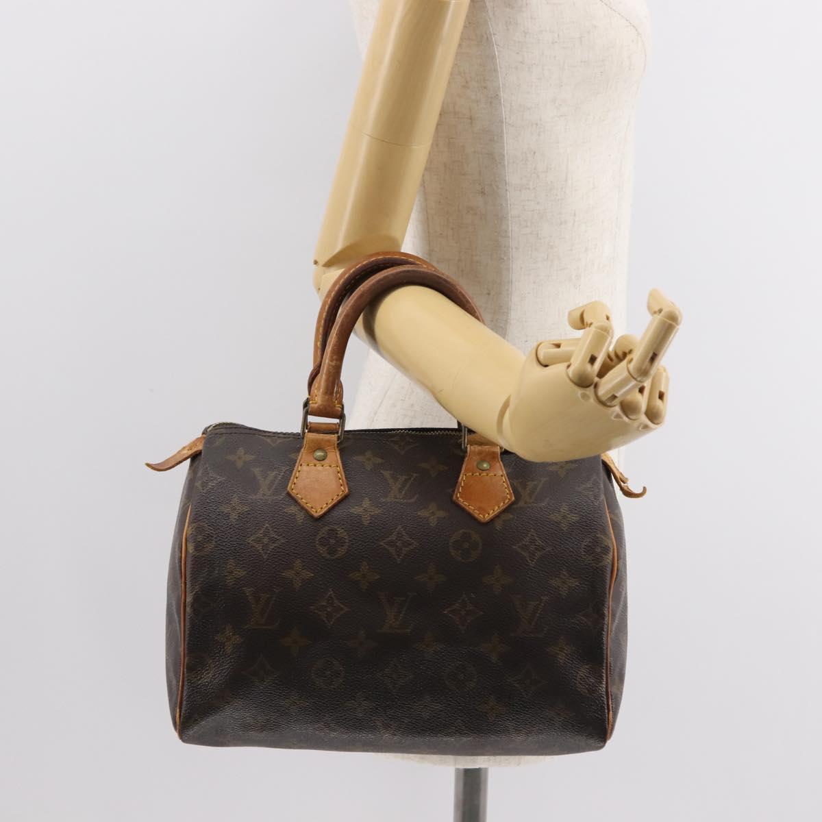LOUIS VUITTON Monogram Speedy 25 Hand Bag M41528 LV Auth 146904