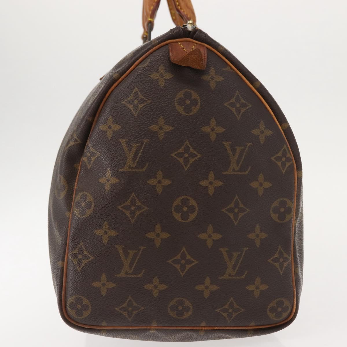 LOUIS VUITTON Monogram Speedy 35 Hand Bag M41524 LV Auth 146906