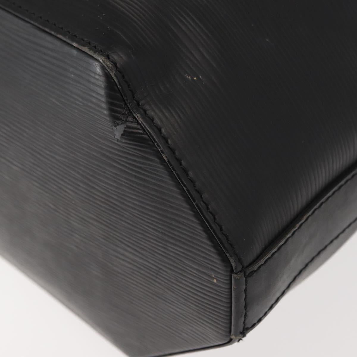 LOUIS VUITTON Epi Sac Depaule GM Shoulder Bag Black M80155 LV Auth 146910