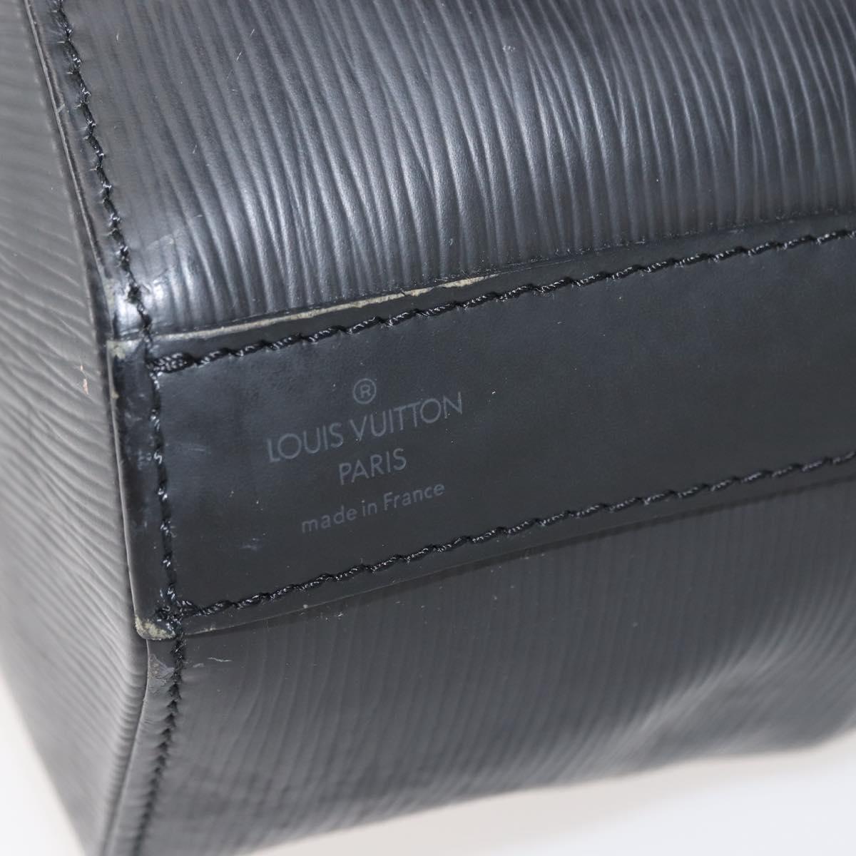 LOUIS VUITTON Epi Sac Depaule GM Shoulder Bag Black M80155 LV Auth 146910