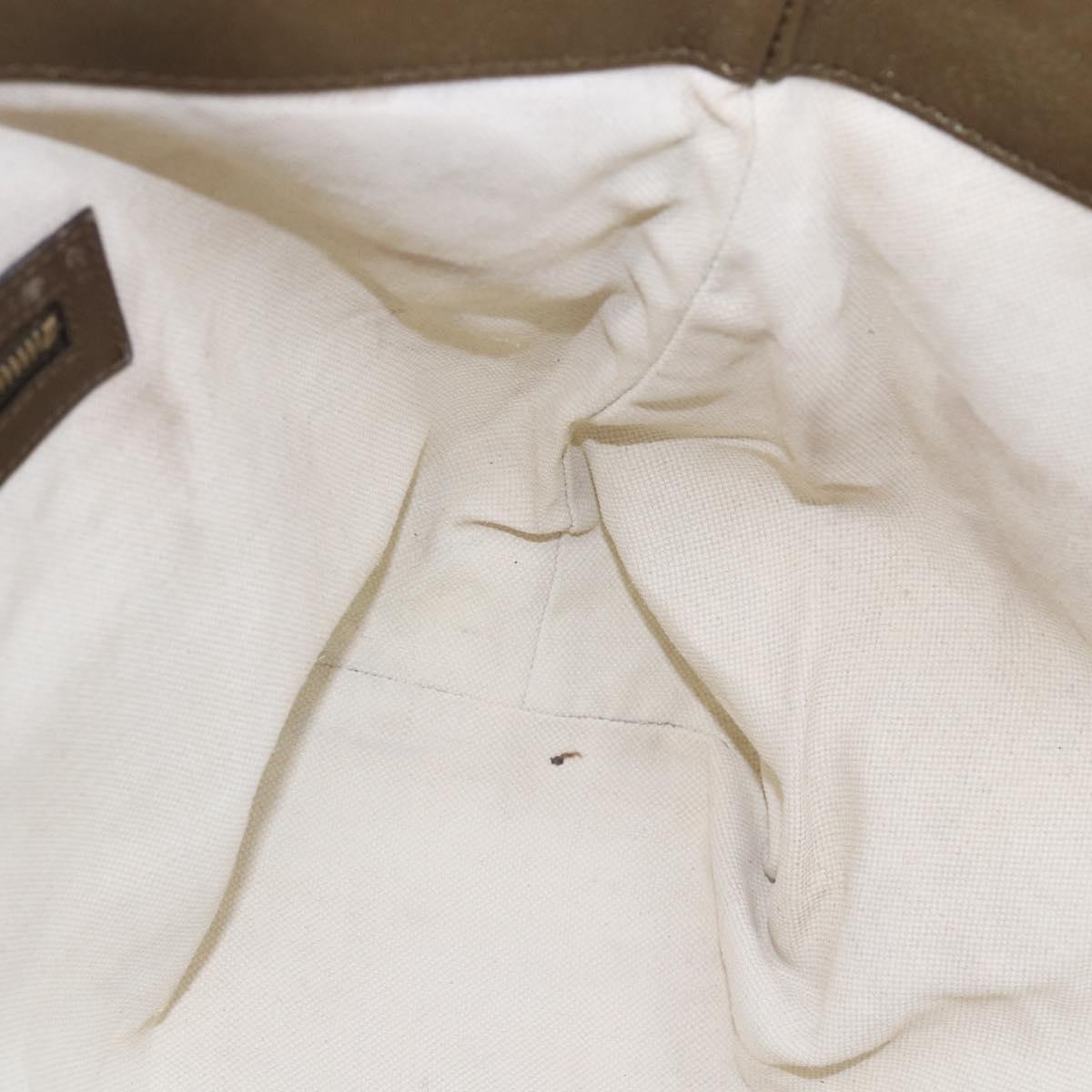 GUCCI GG Canvas Heart Bit Tote Bag Beige Gold 269956 Auth 146912