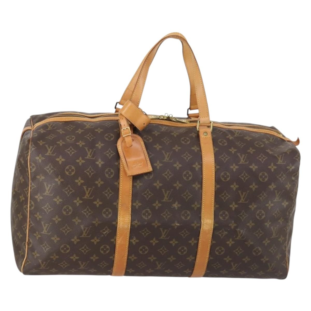 LOUIS VUITTON Monogram Sac Souple 55 Boston Bag M41622 LV Auth 146922