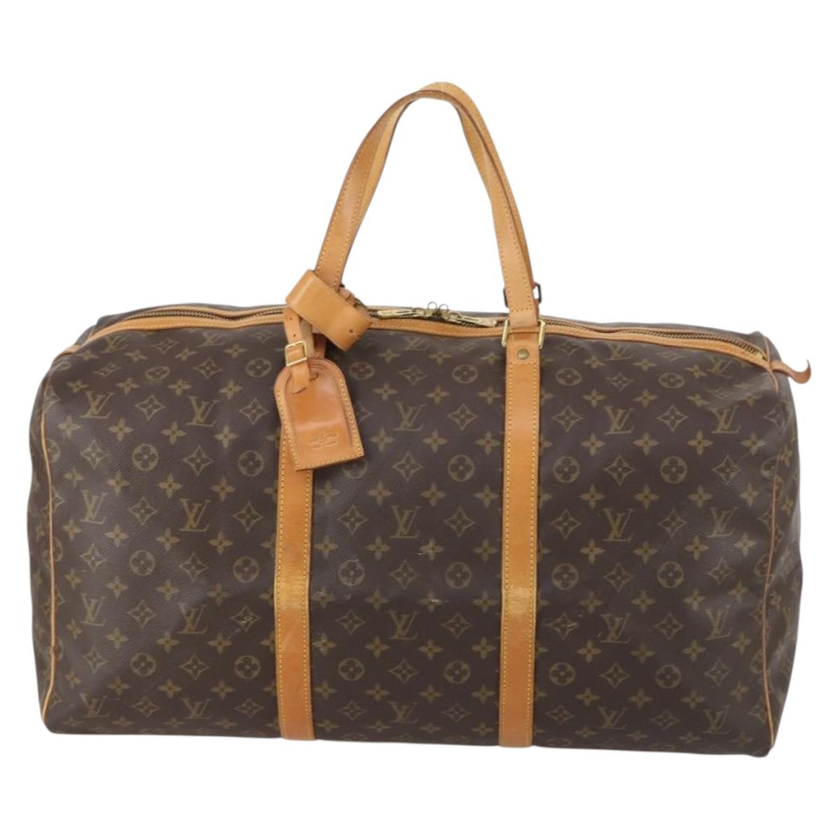 LOUIS VUITTON Monogram Sac Souple 55 Boston Bag M41622 LV Auth 146922