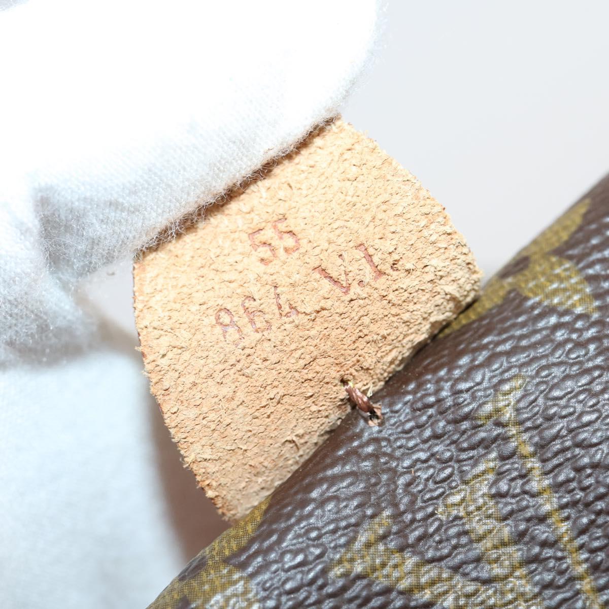 LOUIS VUITTON Monogram Sac Souple 55 Boston Bag M41622 LV Auth 146922