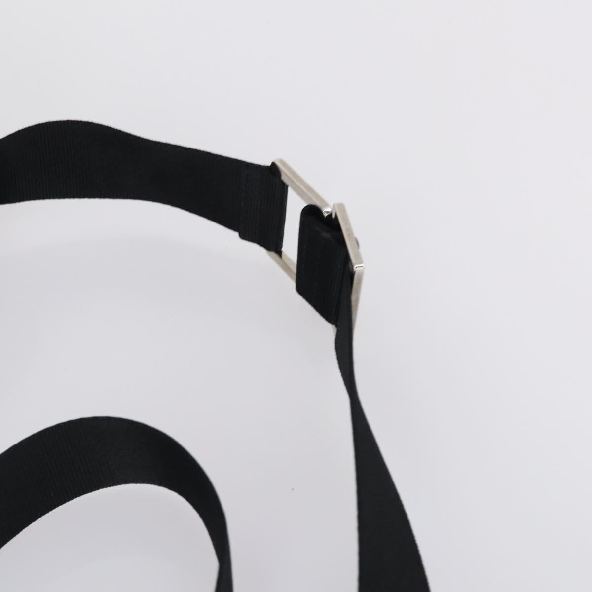 LOEWE Anagram Business Bag Leather 2way Black Silver Auth 146935