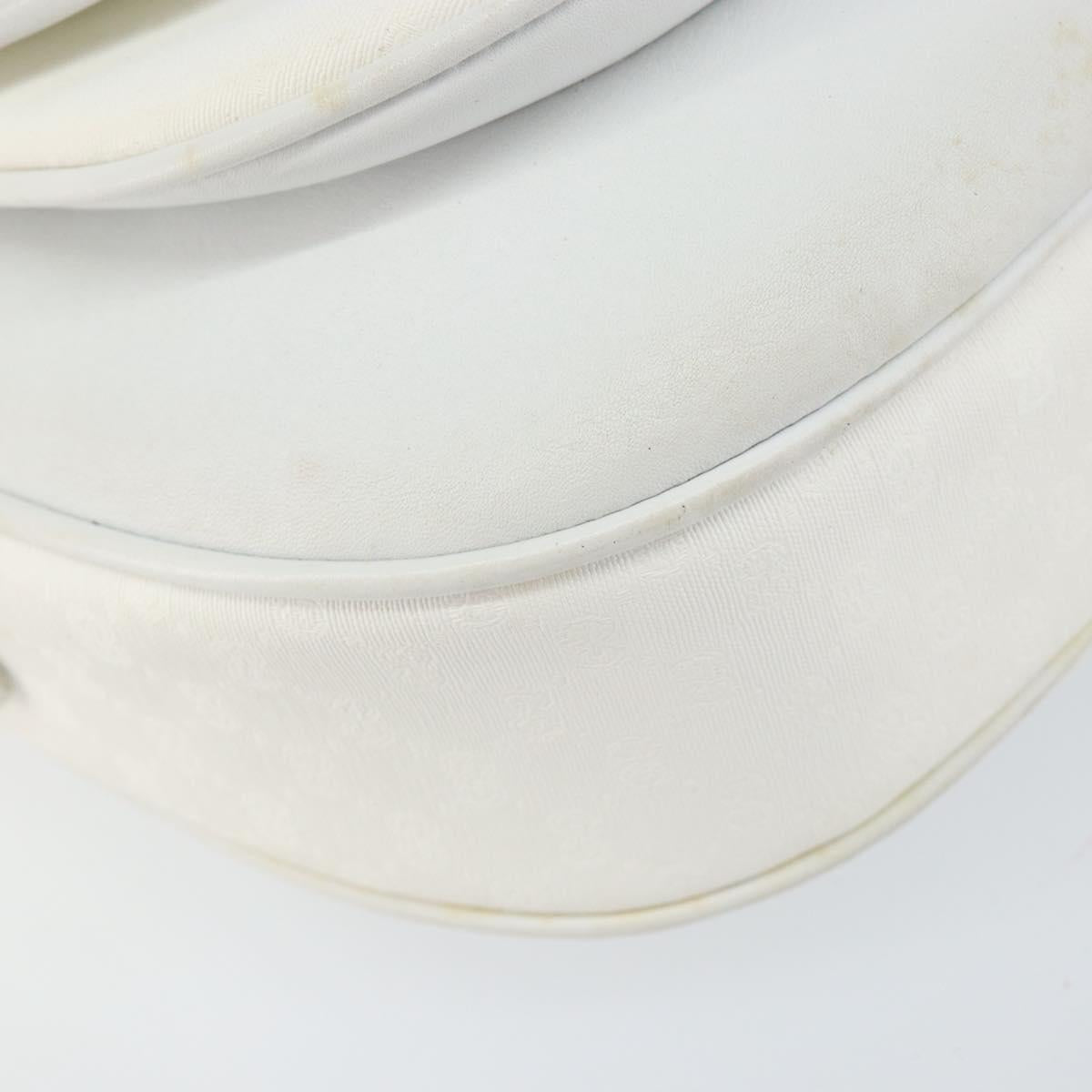 GUCCI Micro GG Supreme Shoulder Bag PVC White Gold 001 406 0259 Auth 146962