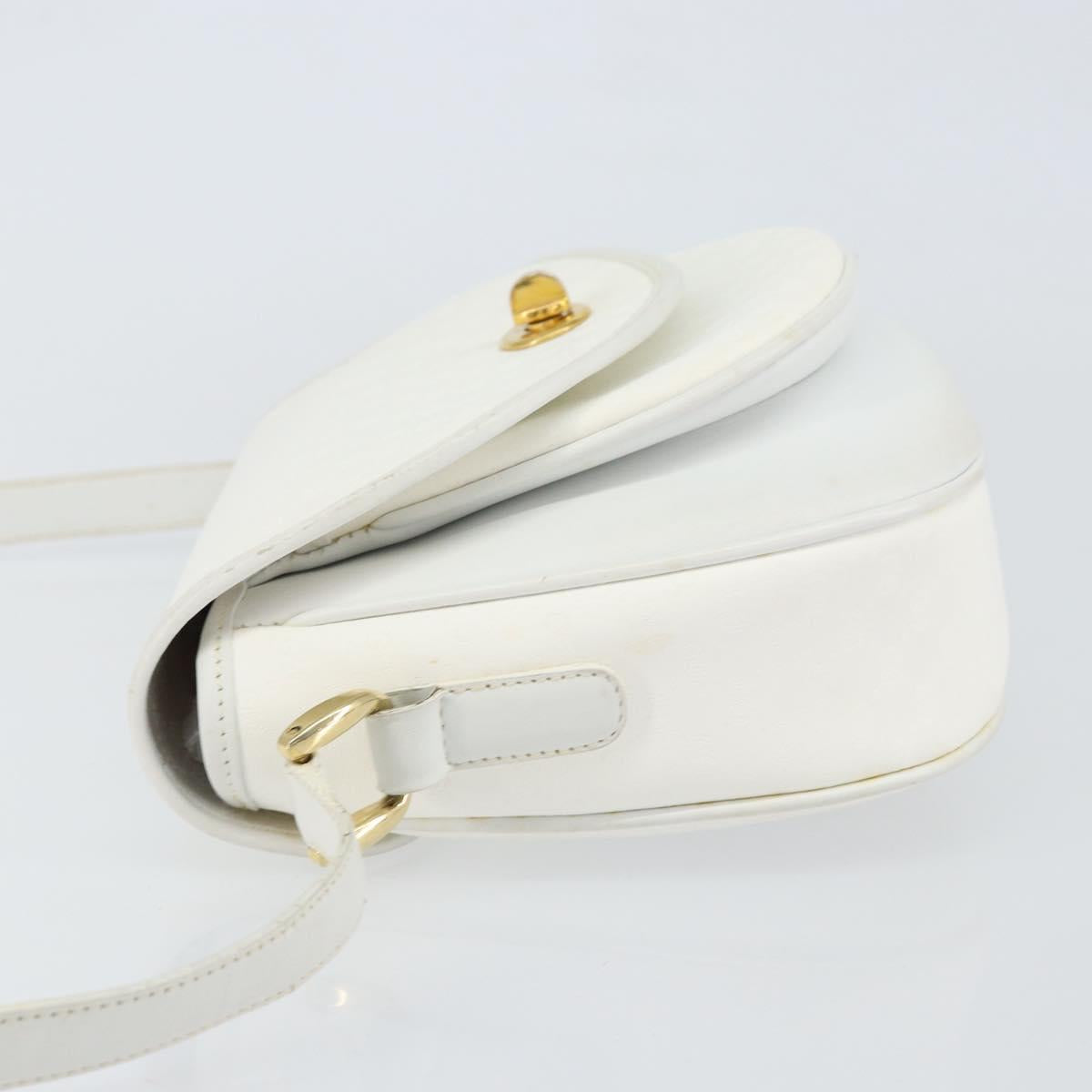 GUCCI Micro GG Supreme Shoulder Bag PVC White Gold 001 406 0259 Auth 146962