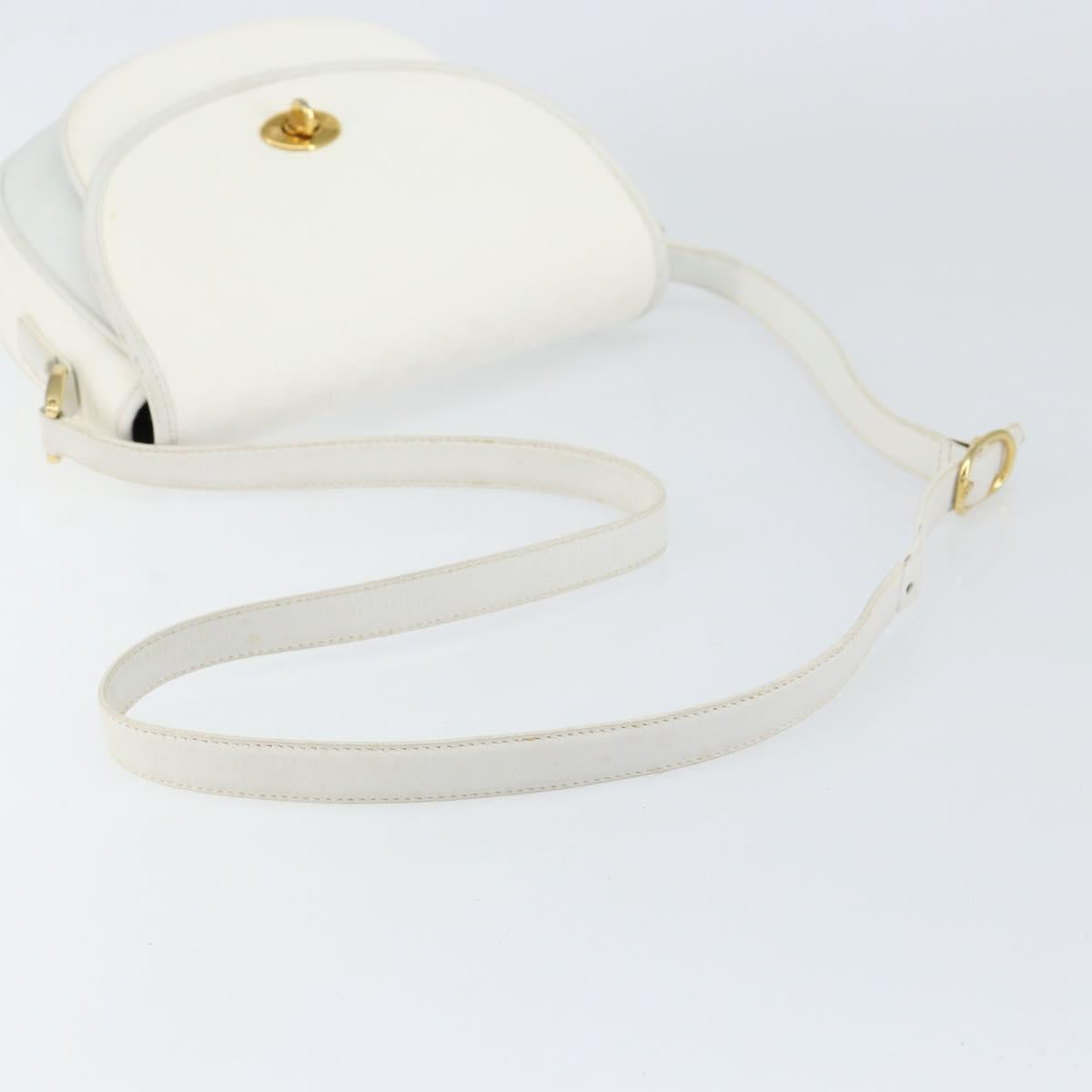 GUCCI Micro GG Supreme Shoulder Bag PVC White Gold 001 406 0259 Auth 146962