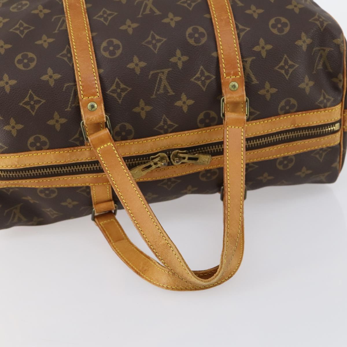 LOUIS VUITTON Monogram Sac Souple 35 Boston Bag M41626 LV Auth 146967
