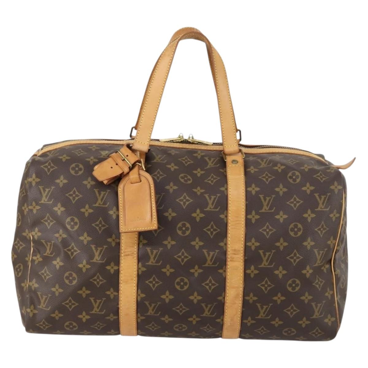 LOUIS VUITTON Monogram Sac Souple 45 Boston Bag M41624 LV Auth 146968