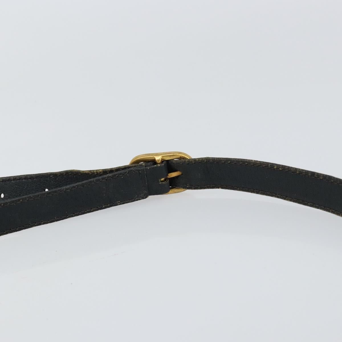 GUCCI GG Supreme Sherry Line Shoulder Bag PVC Navy Gold 116 02 076 Auth 146977