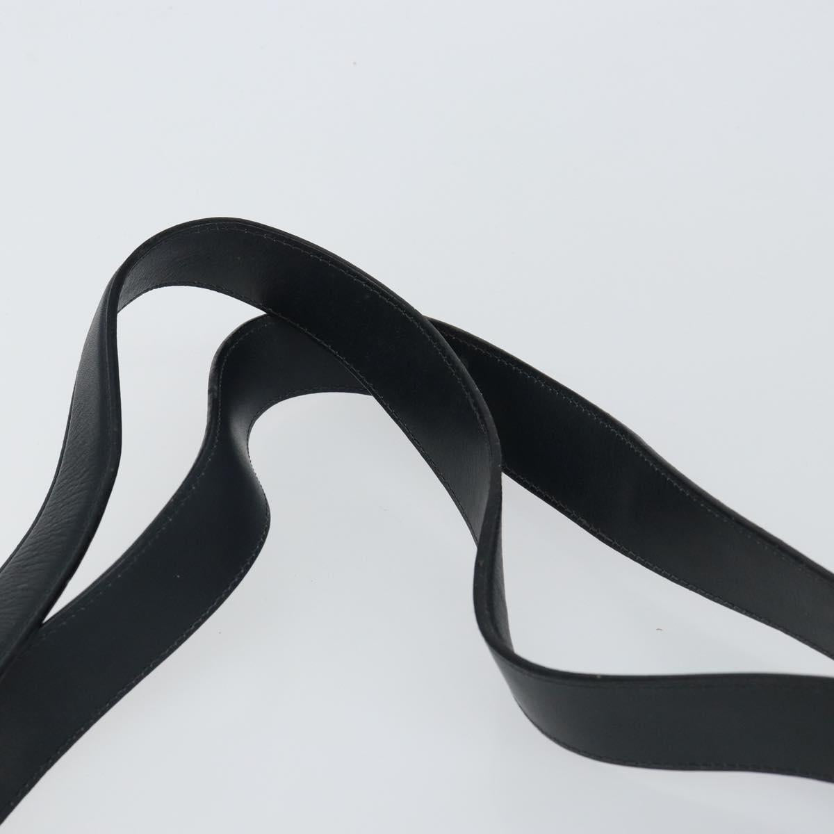 Salvatore Ferragamo Gancini Tote Bag Leather Navy Gold Auth 146978