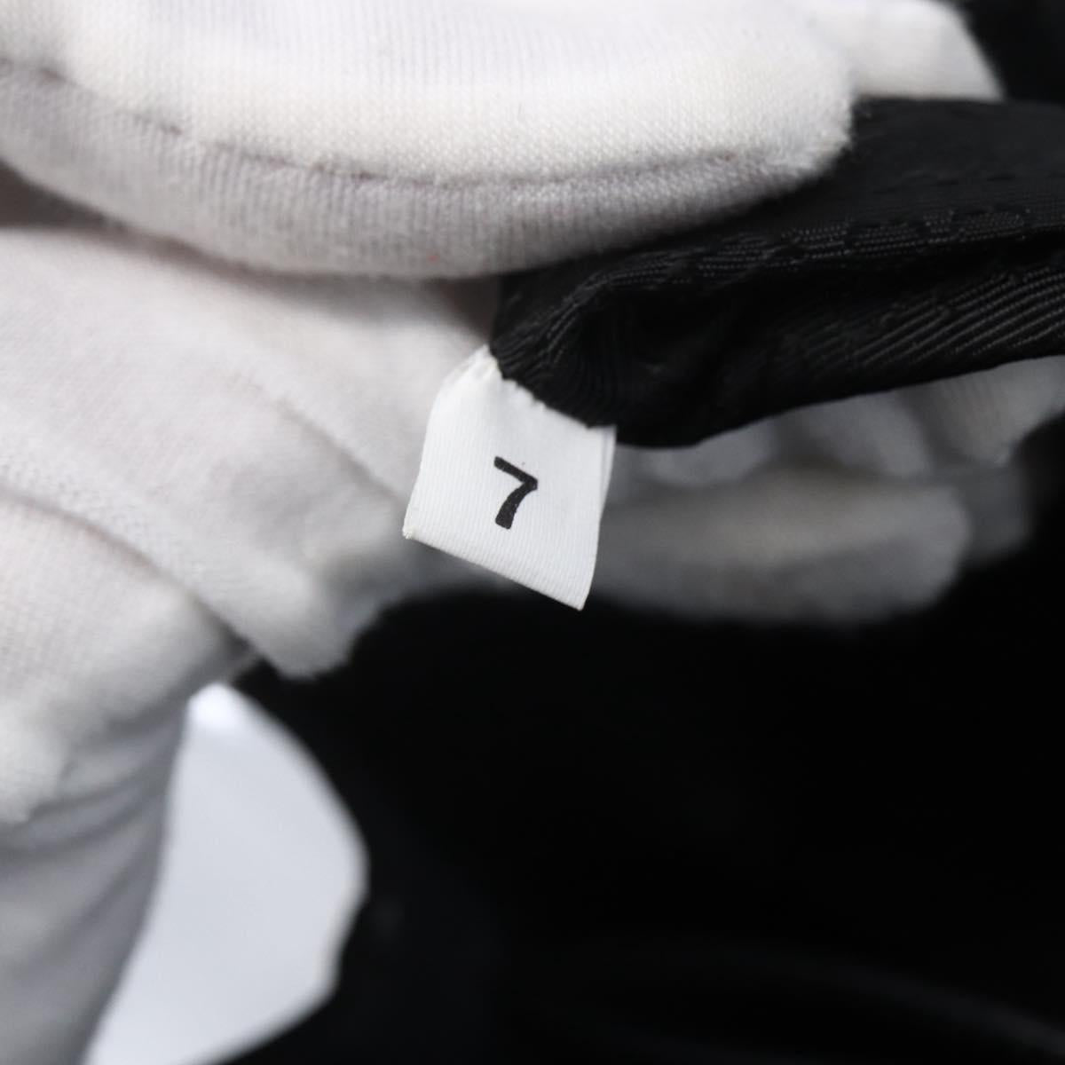 PRADA Tote Bag Enamel Gray Silver Auth 146980