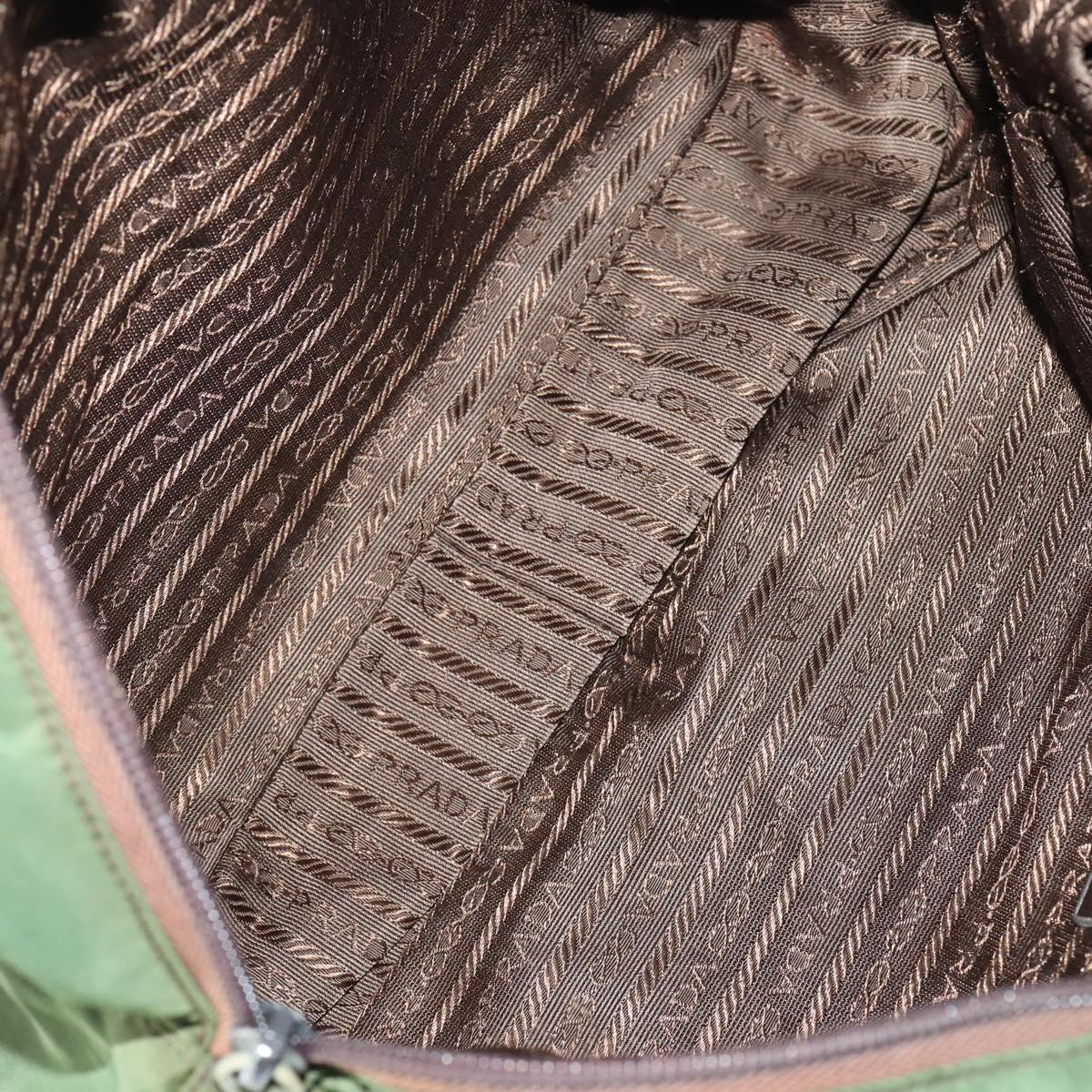 PRADA Tote Bag Nylon 3Set Green Blue Auth 146985