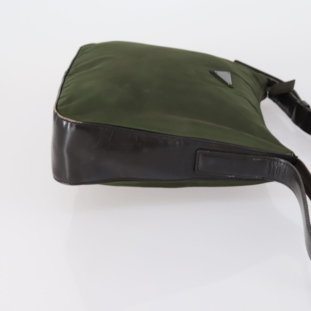 PRADA Tote Bag Nylon 3Set Green Blue Auth 146985