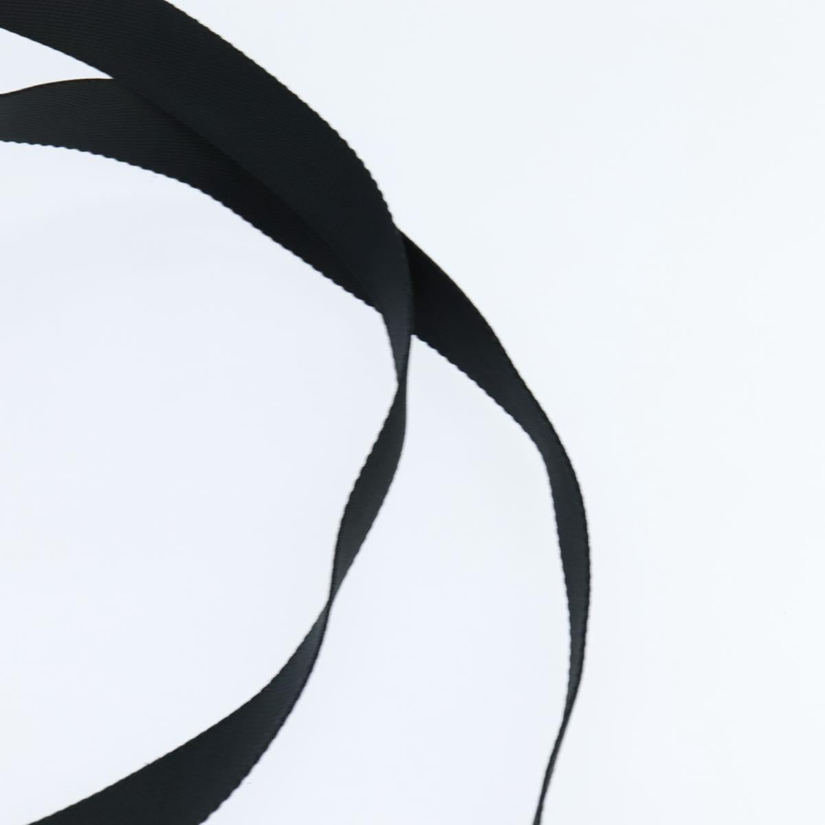 PRADA Backpack Nylon Black Silver Auth 146986