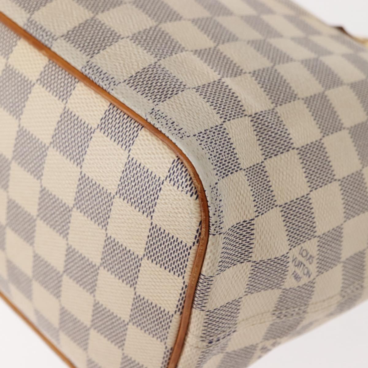 LOUIS VUITTON Damier Azur Saleya PM Tote Bag N51186 LV Auth 146995