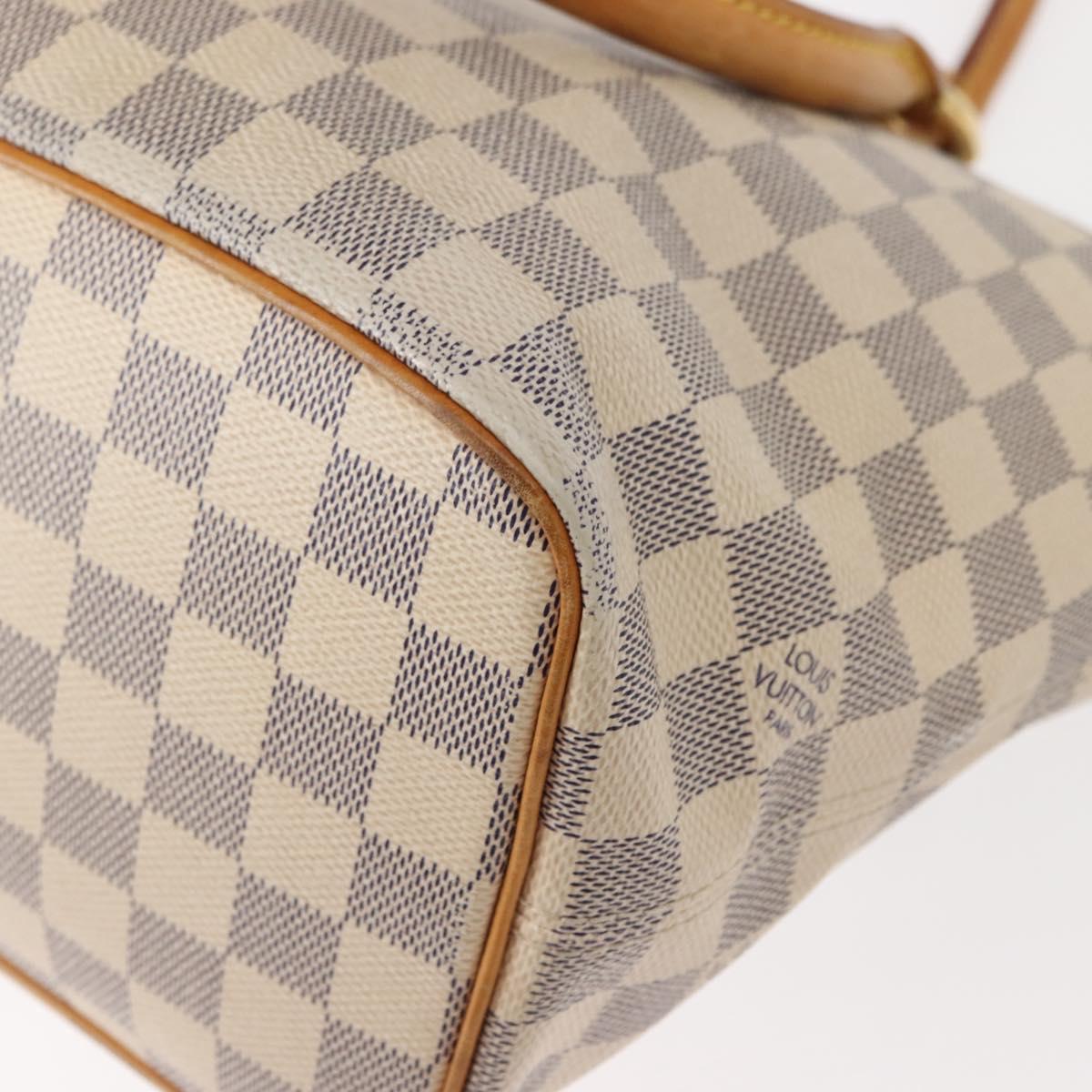 LOUIS VUITTON Damier Azur Saleya PM Tote Bag N51186 LV Auth 146995