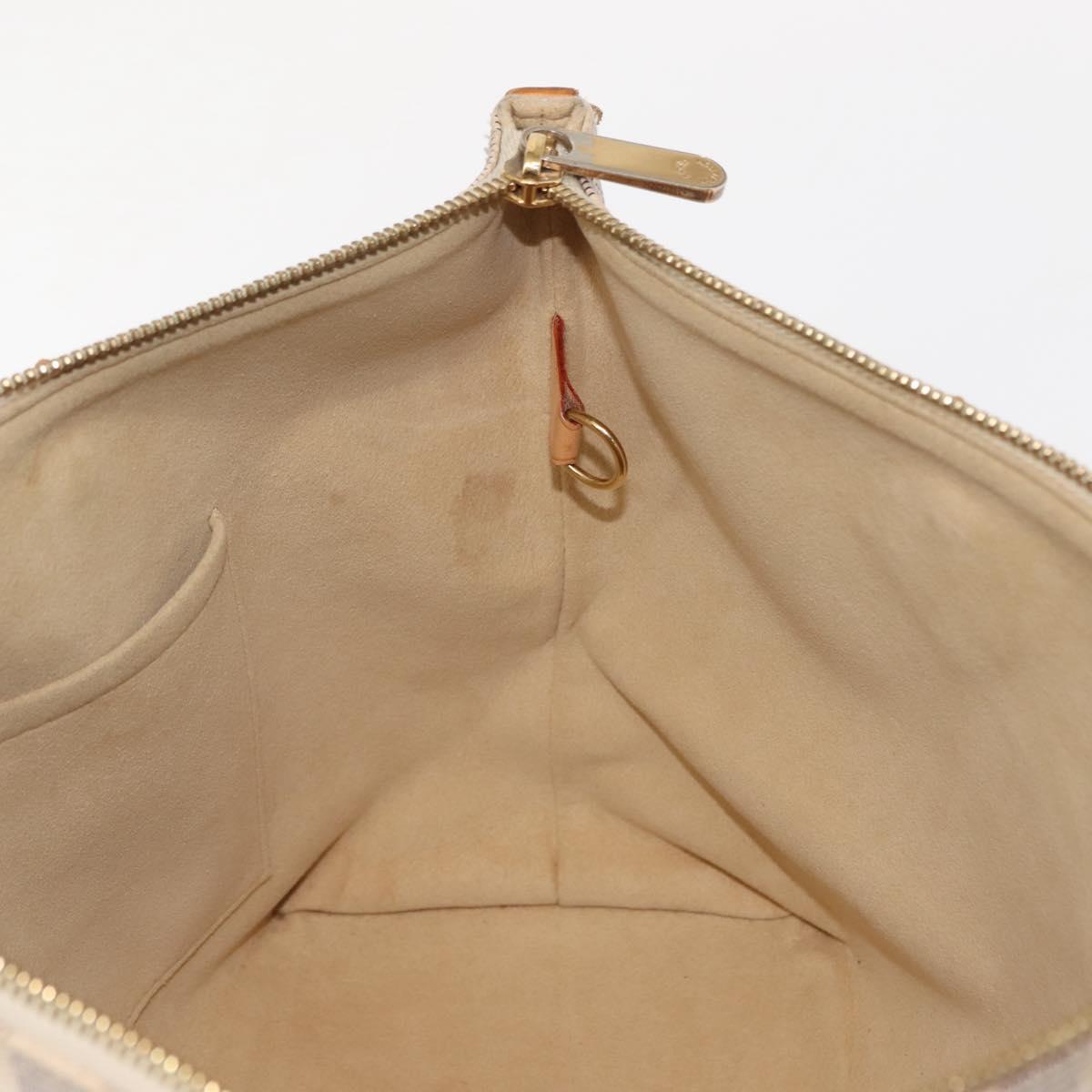 LOUIS VUITTON Damier Azur Saleya PM Tote Bag N51186 LV Auth 146995