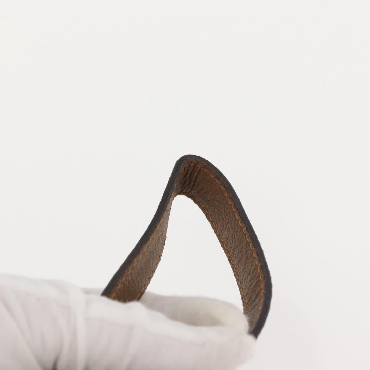 GUCCI GG Supreme Web Sherry Line Bag PVC Beige Brown 89 01 034 Auth 146999