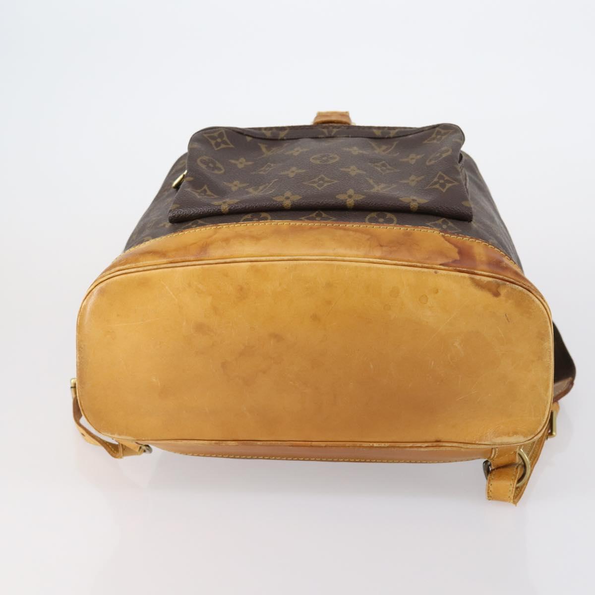 LOUIS VUITTON Monogram Montsouris GM Backpack M51135 LV Auth 147004