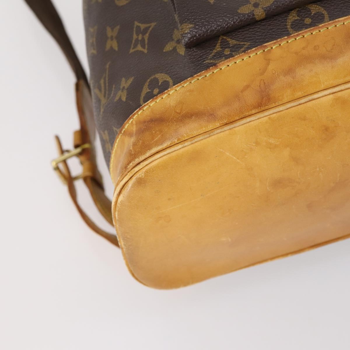 LOUIS VUITTON Monogram Montsouris GM Backpack M51135 LV Auth 147004