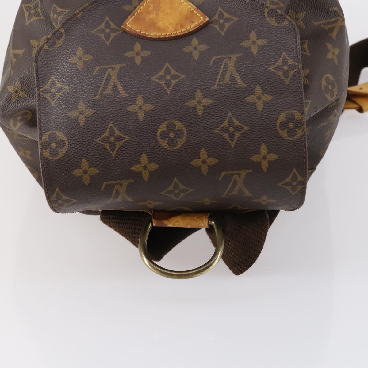 LOUIS VUITTON Monogram Montsouris GM Backpack M51135 LV Auth 147004
