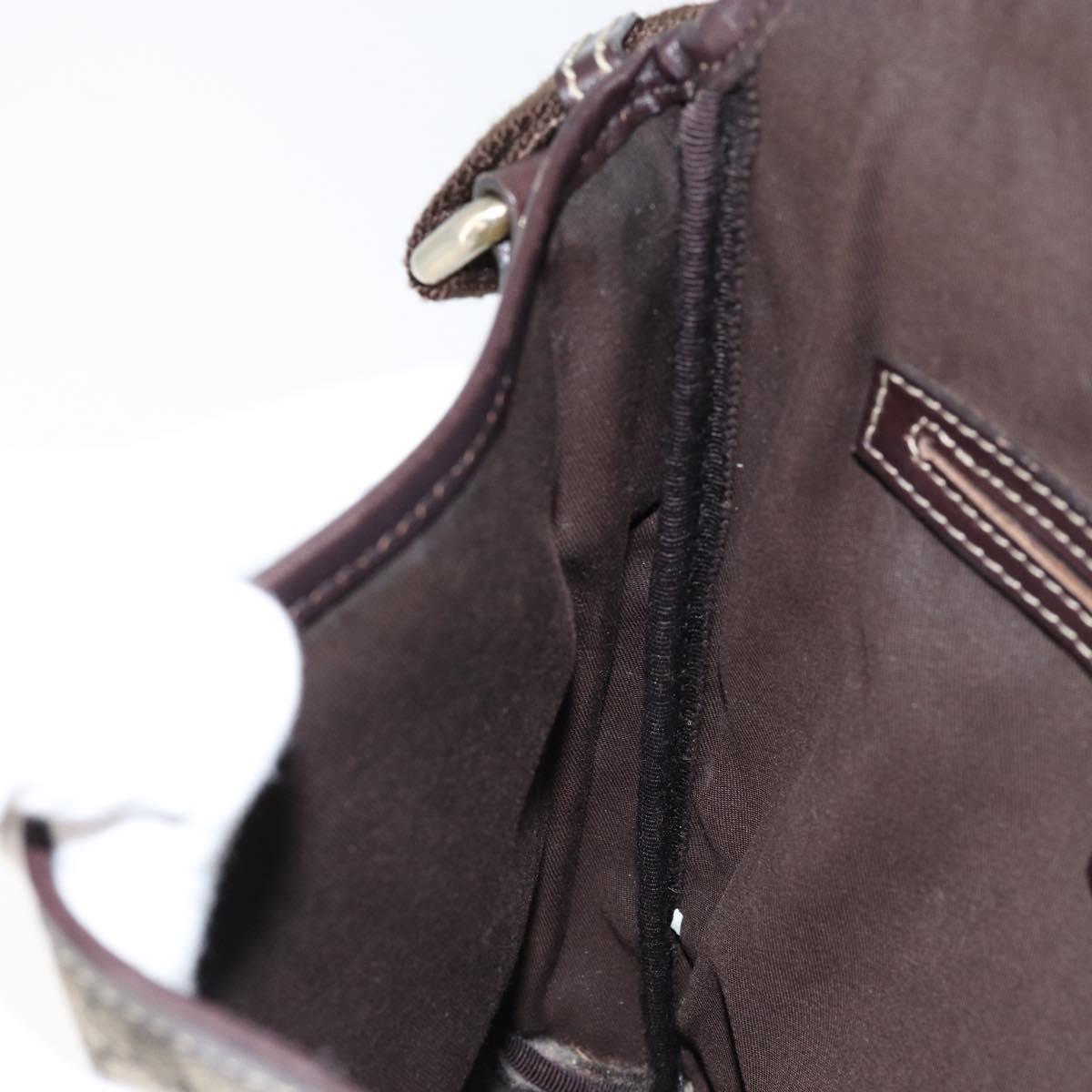 GUCCI GG Supreme Shoulder Bag PVC Beige Gold 223666 Auth 147008