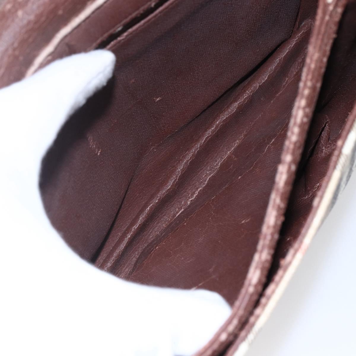 Burberrys Nova Check Shoulder Bag PVC Beige Gold Auth 147010