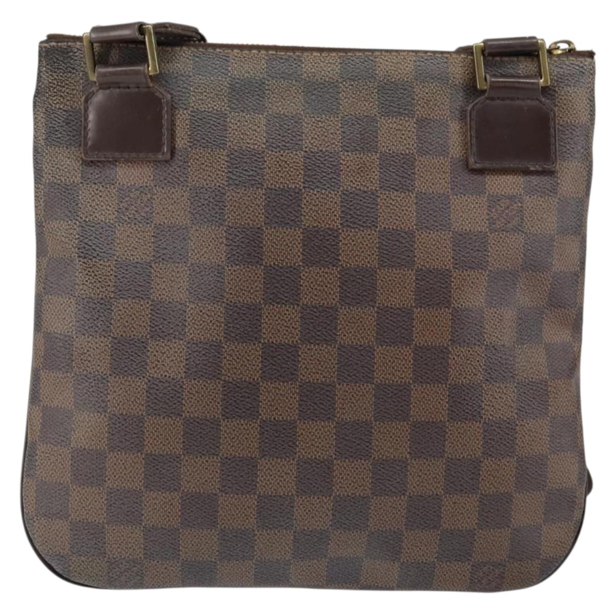 LOUIS VUITTON Damier Ebene Pochette Bosphore Shoulder Bag N51111 LV Auth 147014