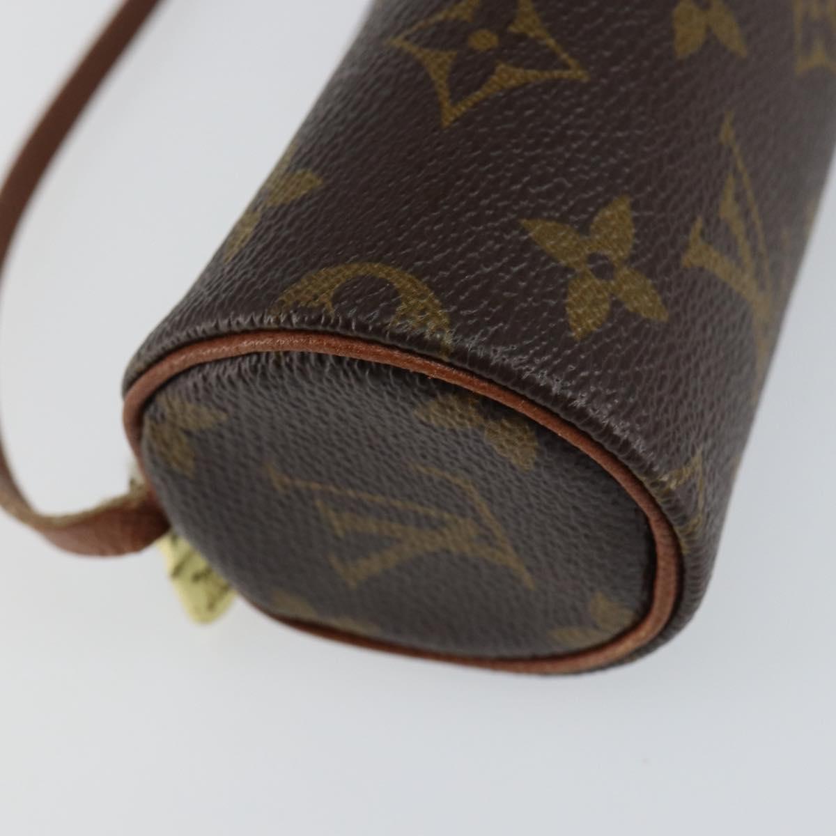 LOUIS VUITTON Monogram Papillon Pouch LV Auth 147019