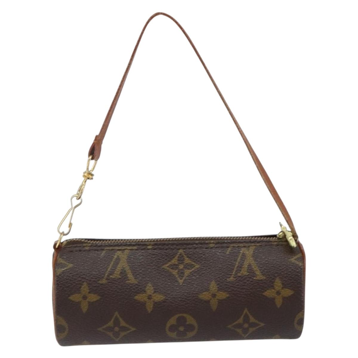 LOUIS VUITTON Monogram Papillon Pouch LV Auth 147019