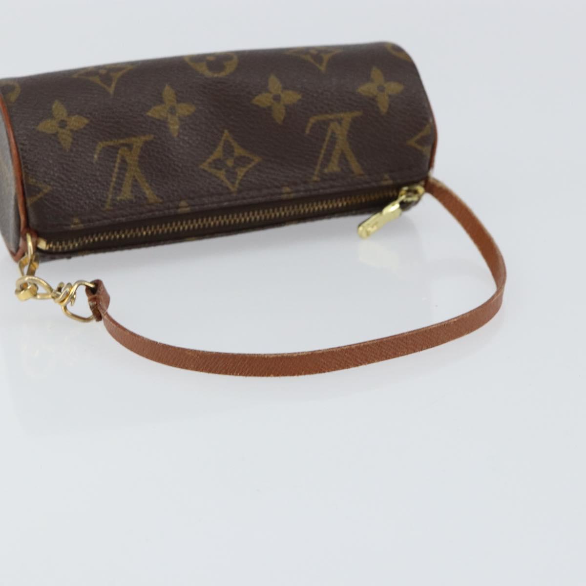 LOUIS VUITTON Monogram Papillon Pouch LV Auth 147019