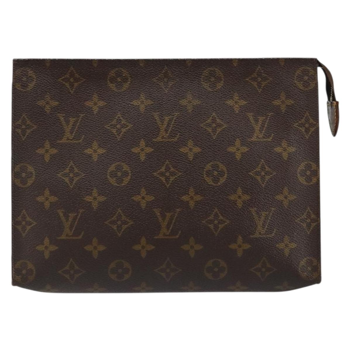 LOUIS VUITTON Monogram Poche Toilette 26 Pouch M47542 LV Auth 147029