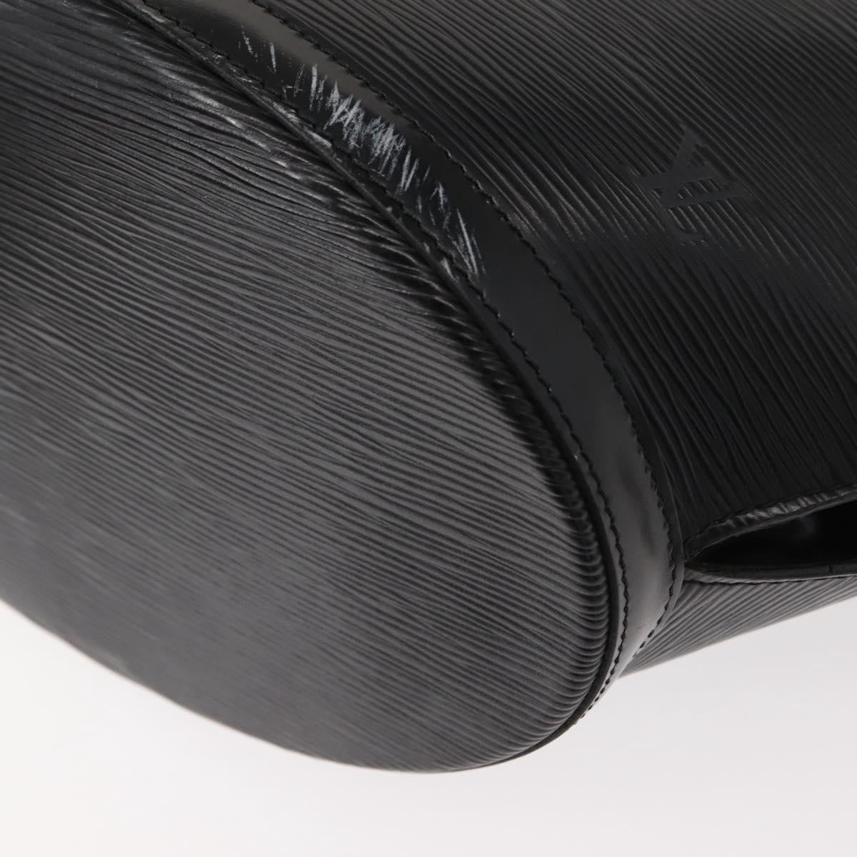 LOUIS VUITTON Epi Saint Jacques Shopping Shoulder Bag Black M52262 Auth 147032