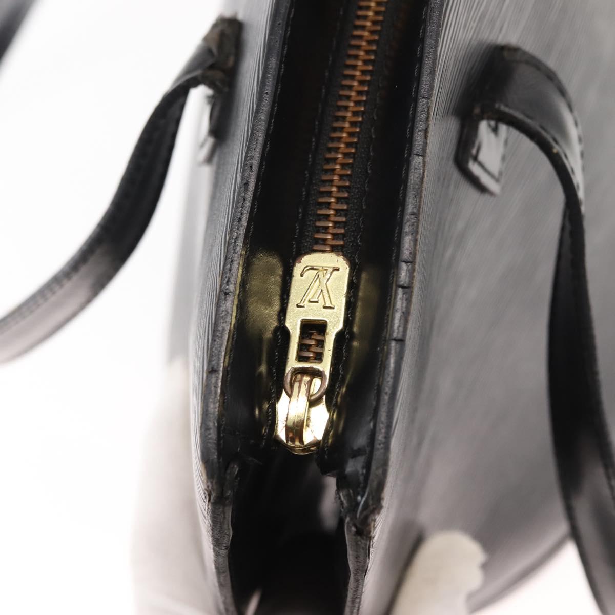 LOUIS VUITTON Epi Saint Jacques Shopping Shoulder Bag Black M52262 Auth 147032