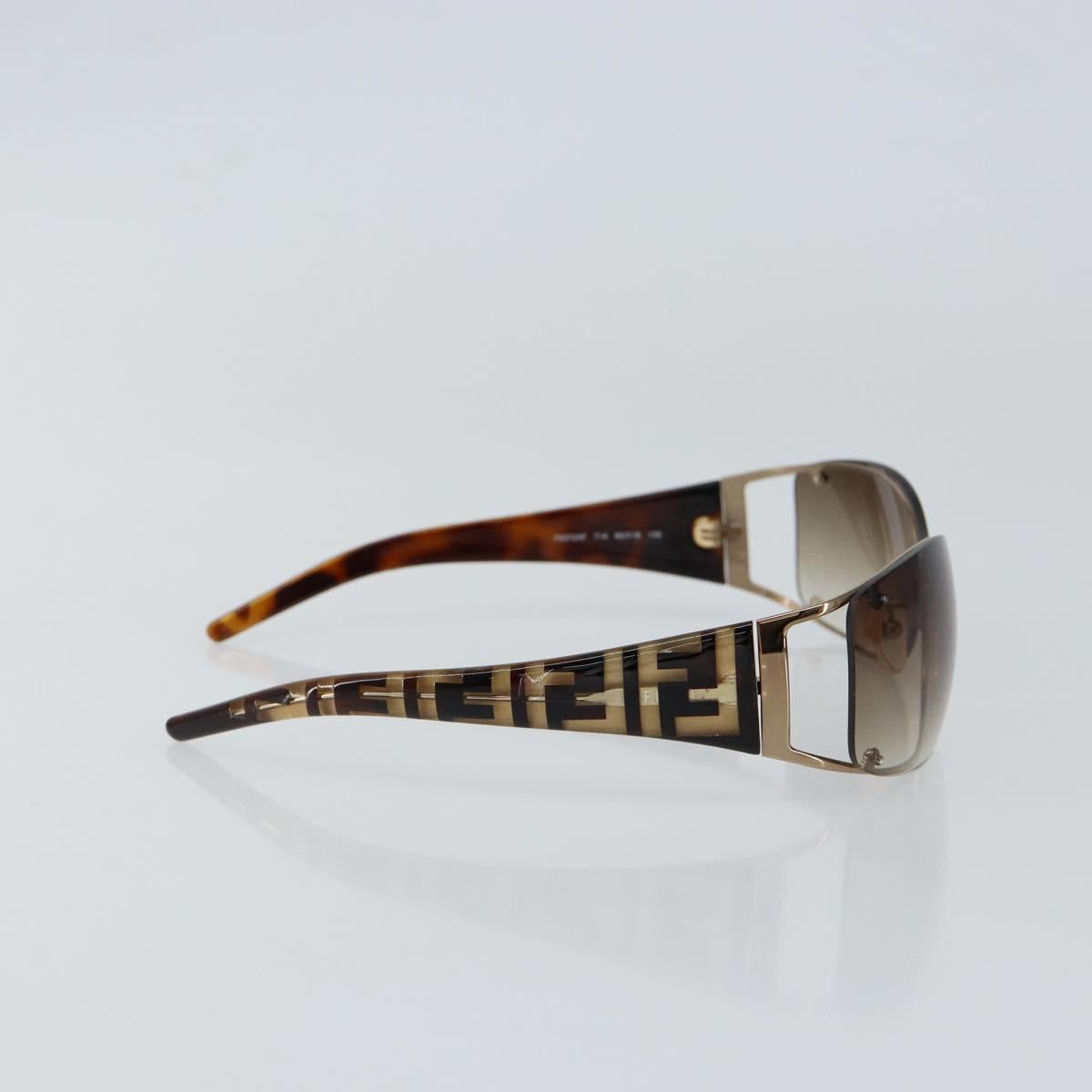 FENDI Sunglasses plastic Brown Auth 147036