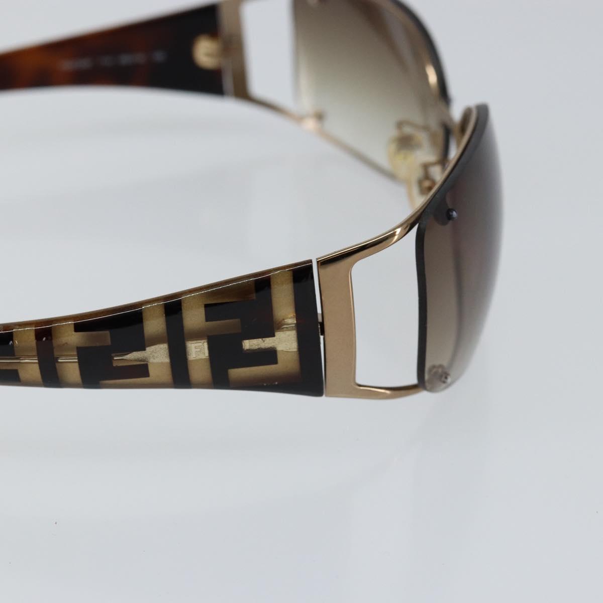 FENDI Sunglasses plastic Brown Auth 147036